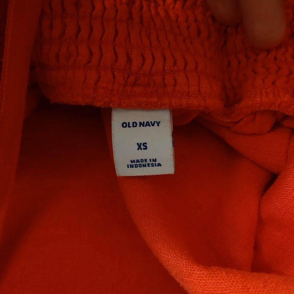 🌹Old Navy Linen Blend Orange Jumpsuit XS - Picture 4 of 5